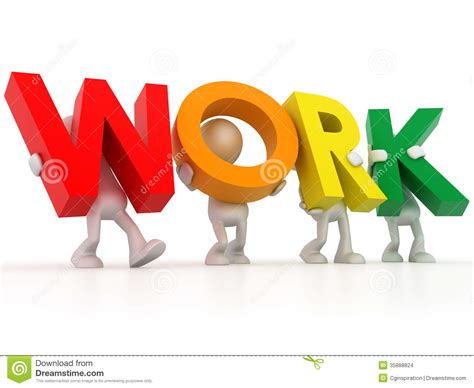 The Work Word Stock Images Image 35888824