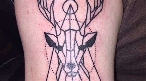 Geometric Deer Tattoo Timelapse Feat Hoolie Youtube