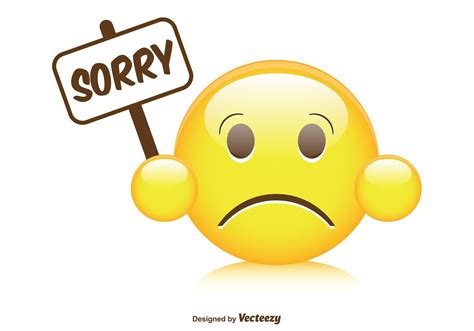 Cute Sorry Smiley Illustration Sorry Images Emoji Pictures Sorry Cards
