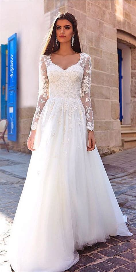 30 Of The Most Graceful And Gorgeous Lace Sleeve Wedding Dresses 2739986 Weddbook