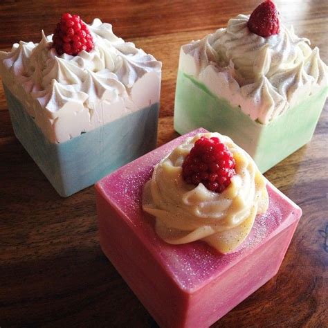Handmade soap recipes handmade soaps diy soaps soap cake cupcake soap chocolates savon soap decorative soaps best soap. Petit Four Soap Cakes #Handmade #Artisan #soap #Spain ...