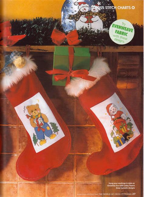 Cross stitch spiritual stocking patterns. cross stitch pattern christmas stockings (2) - free cross ...