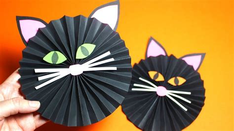 How To Make A Paper Cat Paper Craft For Kids Youtube