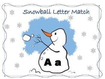 Snowball Letter Match Letter Matching Writing Center Lettering
