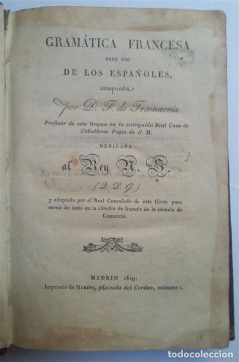 Check spelling or type a new query. gramática francesa para uso de los españoles, p - Comprar ...
