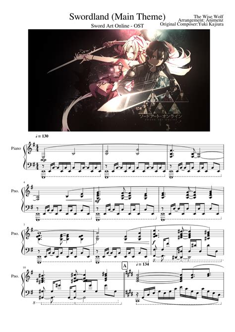 Includes transpose, capo hints, changing speed and much more. Sword Art Online - Swordland (Main Theme) - Piano ...