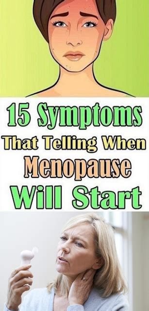 15 Symptoms That Indicate When Your Menopause Will Start Healthy