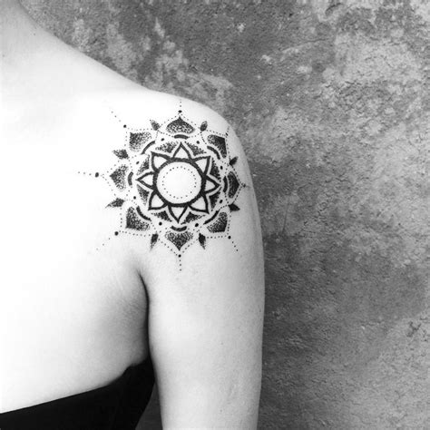 Mandala Dotwork Tattoo Best Tattoo Ideas Gallery