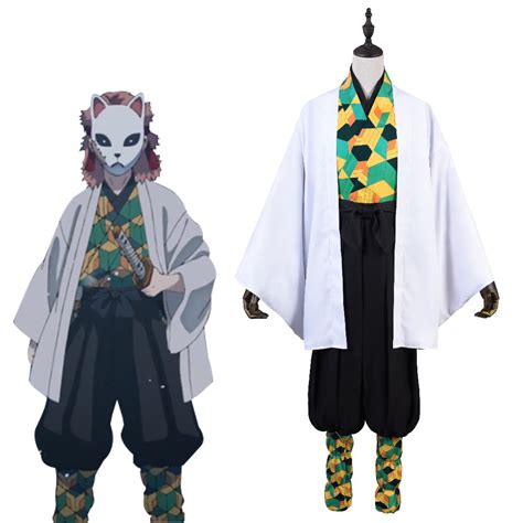 Demon Slayer Sabito Cosplay Costume Halloween Suit Uniform For Men Wom