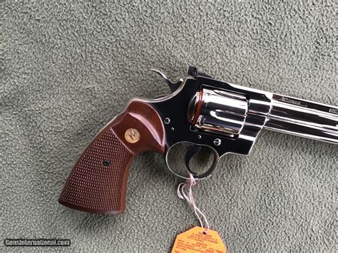 Colt Python 357 Magnum With Extremely Rare 8 Barrel In Bright Nickel