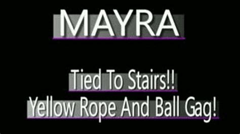 Mayra Tied To Stairs Ipod Version 320 X 240 In Size Milfs Boundgagged And Harassed