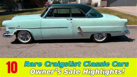 Discovering Hidden Gems: Craigslist Classic Cars Sold by Owners! - YouTube