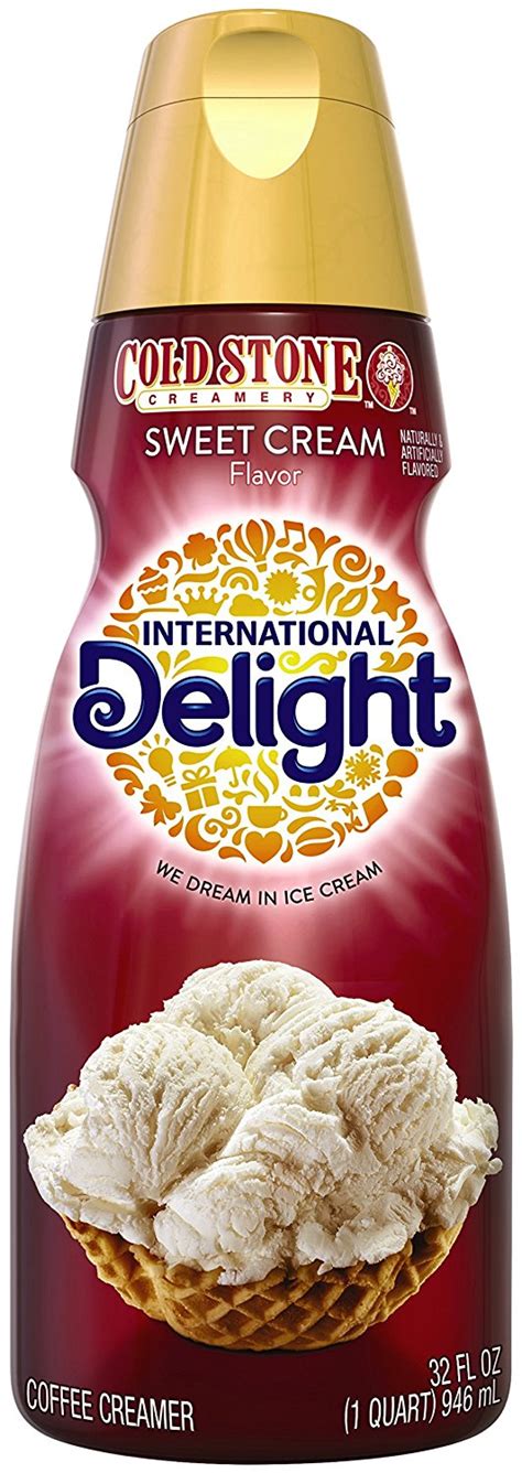 International Delight Cold Stone Creamery Sweet Cream Coffee Creamer Quart 32 Oz