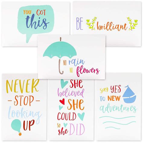 Looking for inspirational sayings cards? 48-Count Motivational Cards, Inspirational Quote Note Card ...