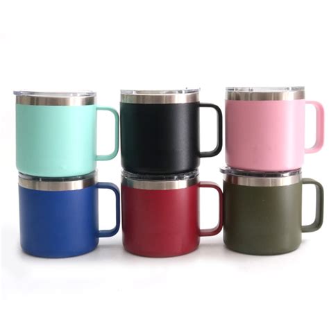 14 Oz Stainless Steel Mugs Vacuum Insulated Coffee Mug With Lid 14 Oz Double Wall Vacuum Sealed