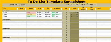 project planner basic excel template project management