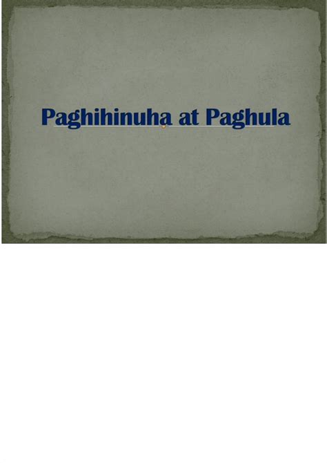 Pdf Paghinu At Paghula Pdfslidetips