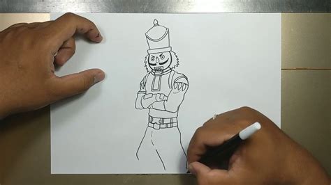 how to draw crackshoot fornite characters in 5 minutes youtube
