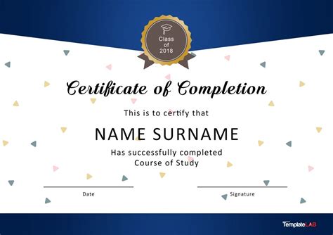 Free Certificate Of Completion Templates Word Powerpoint