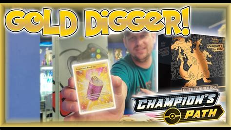 Champions Path Elite Trainer Box Opening Gold Edition Youtube
