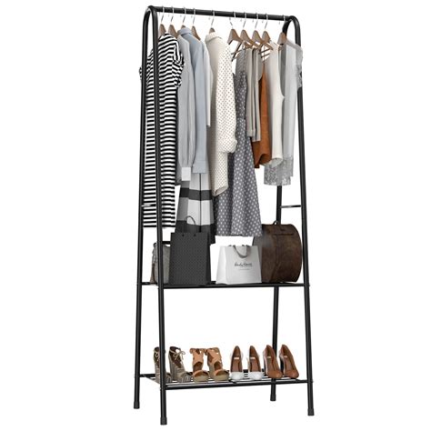 Buy Jeroal Metal Clothing Garment Rack Coat Organizer Storage Shelving