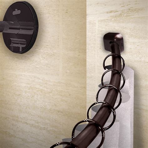 I made curtain rods for our patio using pvc pipes,parts used:curtains indoor/outdoor velcro tab top panel 52 inch w 95 inch long. Rod Desyne 41-72 in. Curved Shower Curtain Rod with Rust ...