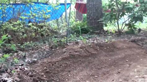My Backyard Bike Track Progress Youtube
