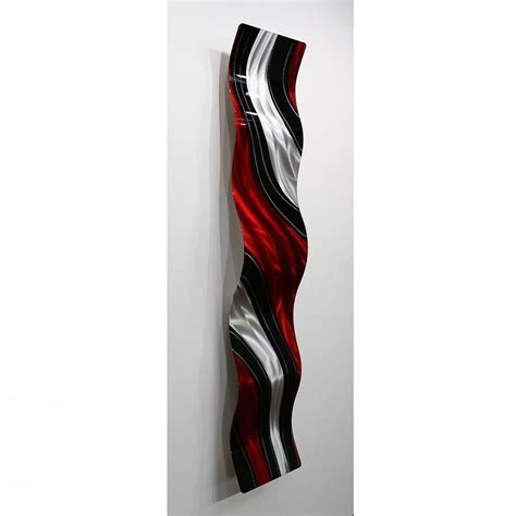 Shop Statements2000 Metal Wall Art Accent Sculpture Red Black Silver