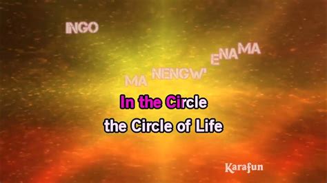 Circle Of Life Karaoke 3 Youtube