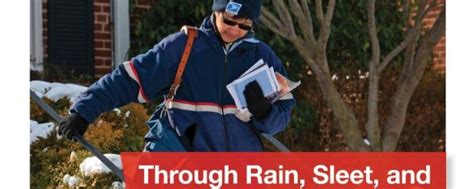 Postal Bulletin Through Rain Sleet Or Snow We Deliver Safely For