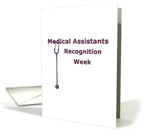 Medical Assistants Recognition Week Stethoscope Card 1405982