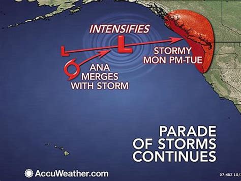 Storm With Hurricane Remnants To Hit Pacific Northwest