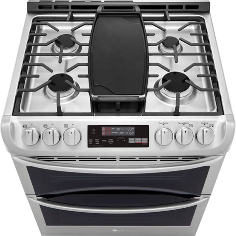 Lg 69 Cu Ft Slide In Double Oven Gas True Convection Range With