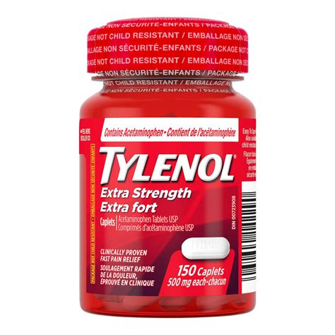 Tylenol Extra Strength 500mg150s London Drugs