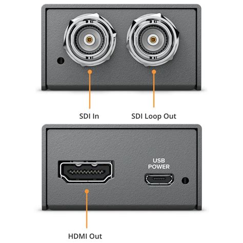 The rugged and miniaturized design makes them small enough to be used anywhere! Black Magic Blackmagic Design Micro Converter SDI to HDMI ...