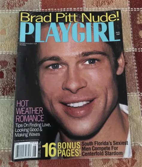 Playgirl Magazine Brad Pitt Cover And Nude Aug Pictures