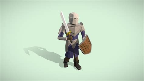 Low Poly Knight Download Free 3d Model By Davmid Dawid2k B1a2647