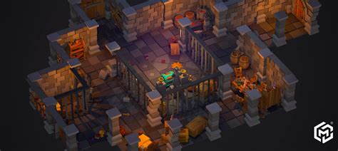 low poly dungeon environment mlc
