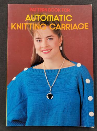 bk740 brother knitting machine pattern book for the automatic knitting carriage ebay