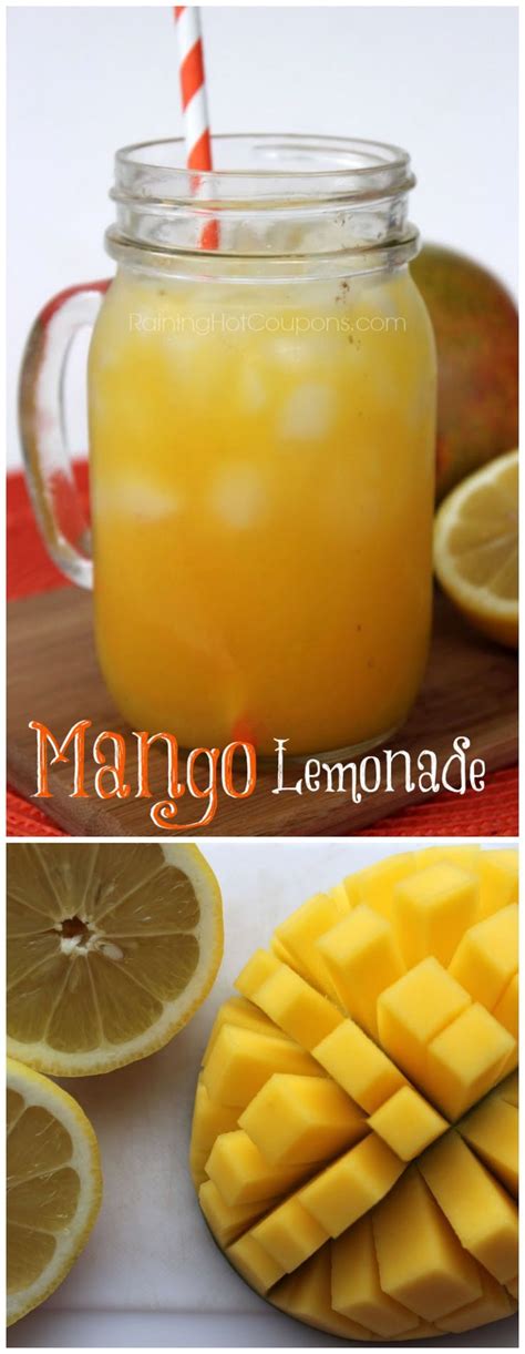 Mango Lemonade Mango Lemonade Summer Drinks Healthy Drinks