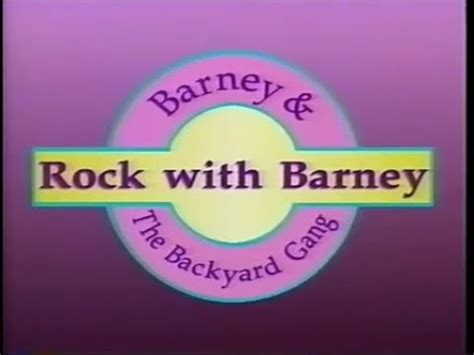 (1991) the show includes barney, baby bop, bj and the gang of kids from the early 90s barney episodes. Rock with Barney Custom Theme (Backyard Gang Version ...