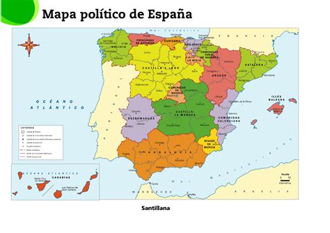 Provincias Y Capitales De Espana Geografia Para Ninos Comunidades Images