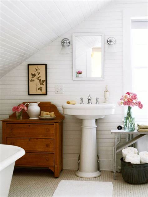 19 small bathroom decorating ideas with big impact cottage bathroom vintage style bathroom