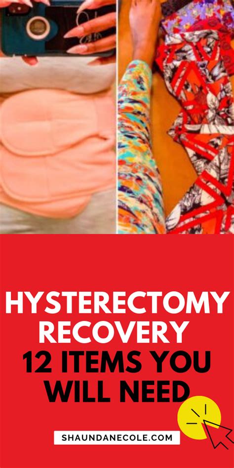 Hysterectomy Recovery Items You Will Need Everything You Need To Know Hysterectomy
