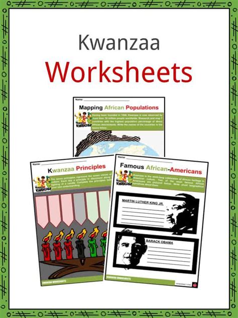 Kwanzaa Facts Worksheets Information And History Of