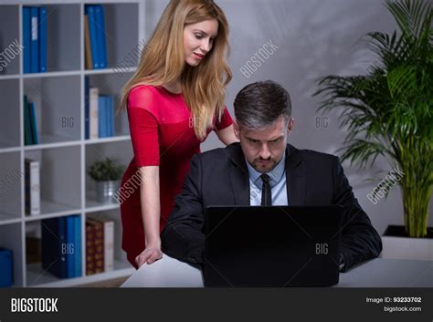 Sexy Secretary Seducing Her Boss Image Photo Bigstock