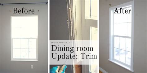 Dining Room Update On Budget Add Window Trim Emilys Project List