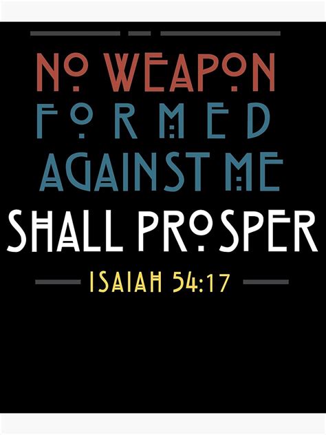 Bible Verse No Weapon Formed Against Me