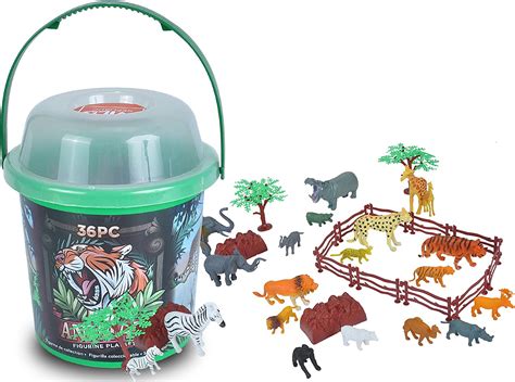 Wild Republic 22112 Animal Figurine Playset Adventure Bucket 20 Cm