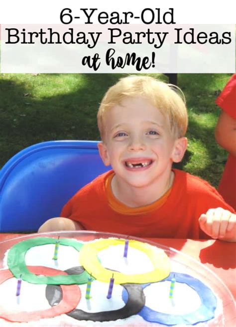 6 Year Old Birthday Party Ideas At Home Archives Momof6